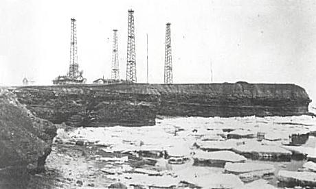 Marconi's transatlantic wireless station at Table Head, Glace Bay, Nova Scotia
