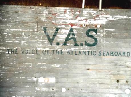 Using the call letters V A S, Marconi Towers made voice broadcasts for mariners