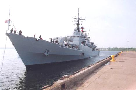 Italian naval ship Zeffiro visited Sydney, Nova Scotia in 1995 to celebrate the centennial of Marconi's demonstration of wireless communications in 1895
